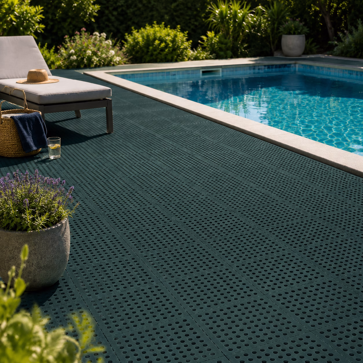 Actiasmat Non-Slip EVA Floor Mats – Green Interlocking Foam Tiles with Drainage Holes | 61 x 61cm x 12mm - Image 10