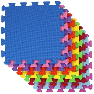 18pc Interlocking Kids Play Mats – Soft Foam Floor Tiles for Playrooms & Nurseries | Actiasmat