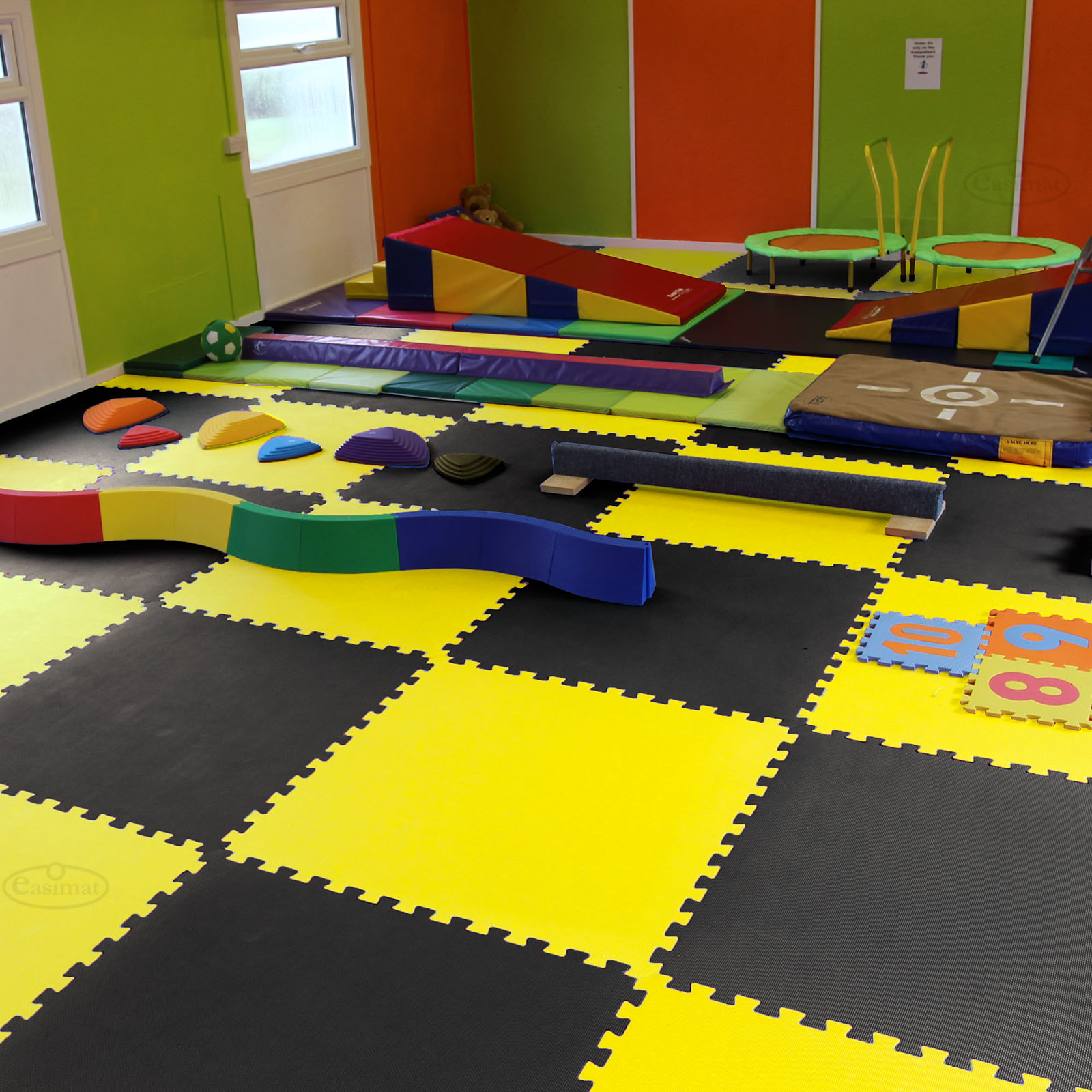 Martial Arts Floor Mat Yellow/Black 40mm 21448 - Image 7