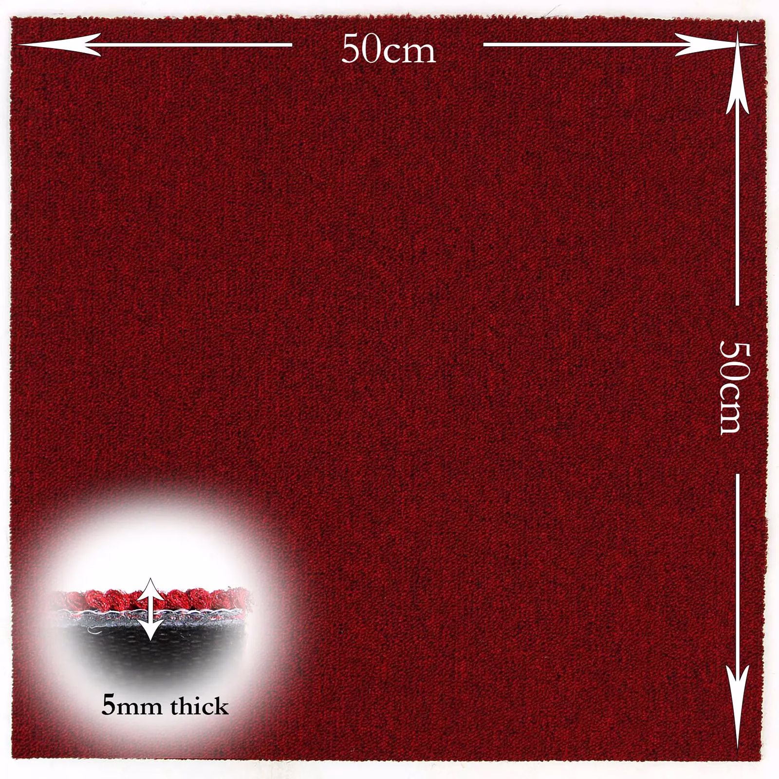 Carpet Tiles Red 20pcs 5sqm 74047 - Image 2