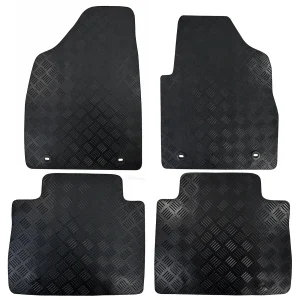 MG HS Manual/Automatic Car Floor Mats Tailored Rubber 2019 onwards 4pc Set Black
