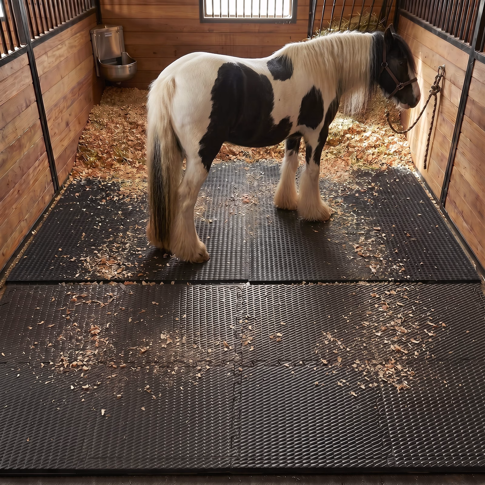 Actiasmat 34mm Interlocking EVA Horse Stable Mats 62x62cm – Cushioned Stable Flooring for Horses, Ponies, Horseboxes & Trailers - Image 8